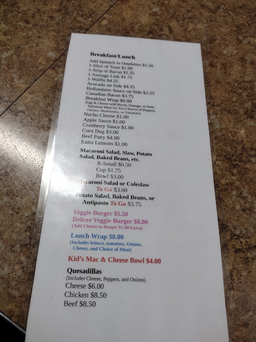Don & Paul’s Coffee Shop Menu - Image 3